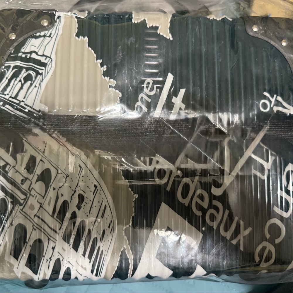 Black and White small “train case”